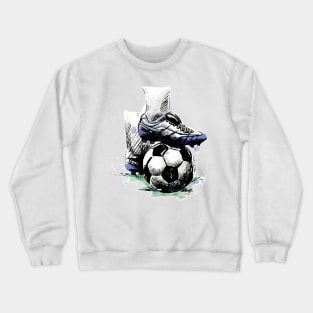 Soccer Boots and a soccer ball Crewneck Sweatshirt